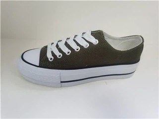 Damen Canvas Plat Schuhe